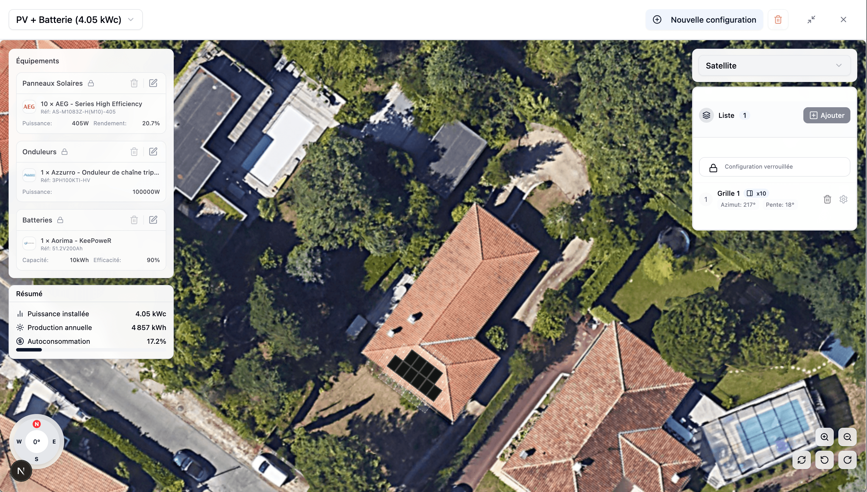 Plateforme Ampere pour la conception de projets solaires